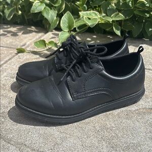 Classic Black Boy Dress Shoes